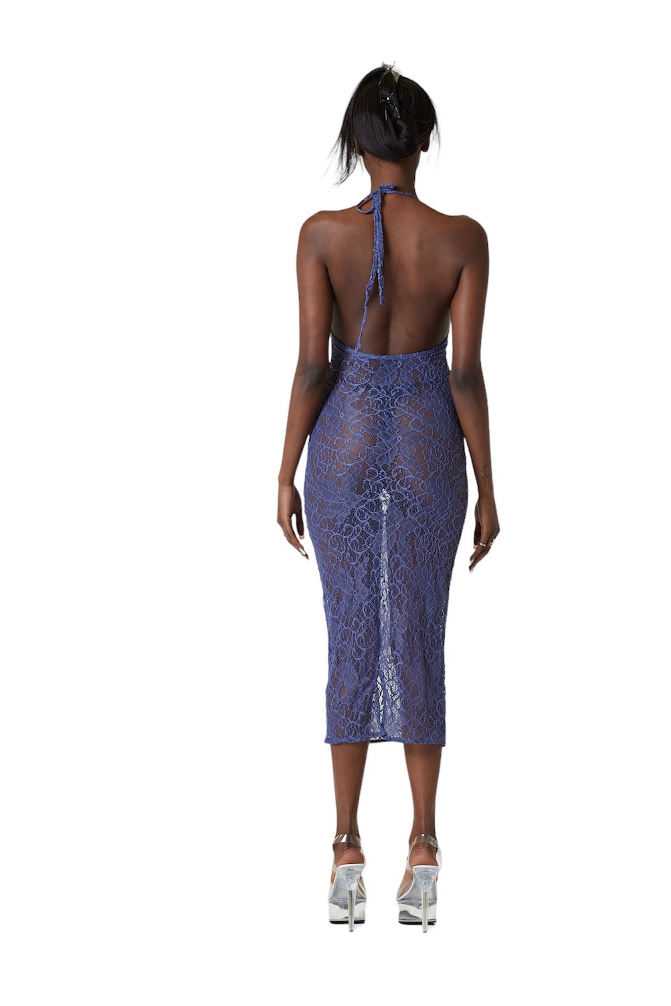 XYLA DRESS IN HEROIN PURPLE