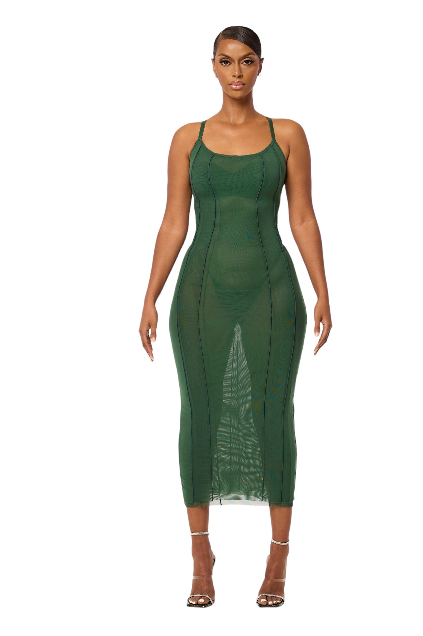 TULAH DRESS - POSY GREEN